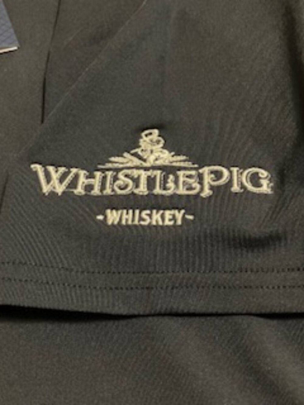 NEW Men's Golf Shirt Size L Holderness & Bourne WhistlePig Whiskey Logo